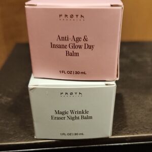Froya Organics Insane Glow Day Balm and Magic Wrinkle Eraser Night Balm
